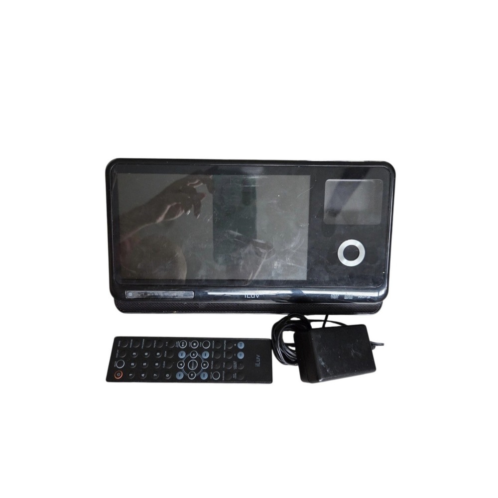 iLuv i1155 8.5in Portable DVD iPod Multimedia Player Remote AC Car Adapter Black